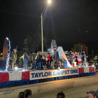 Taylor Carpet One float in the Edison Light Parade 